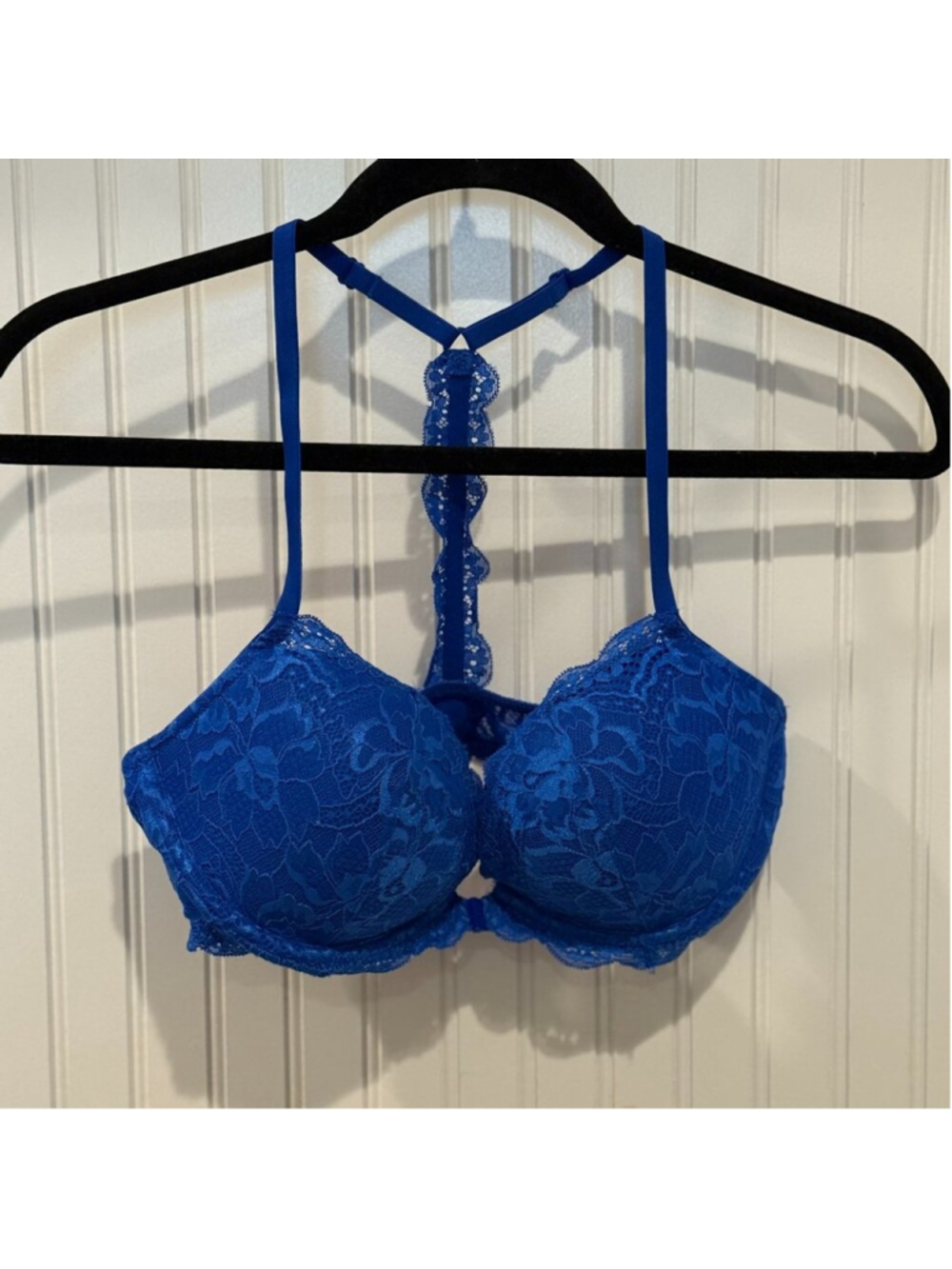 Victoria’s Secret PINK Push-Up Bra 34D Pink Lace Wear Everywhere